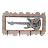 Colgador De Llaves Guitarra 4 Ganchos Gris Topsoc