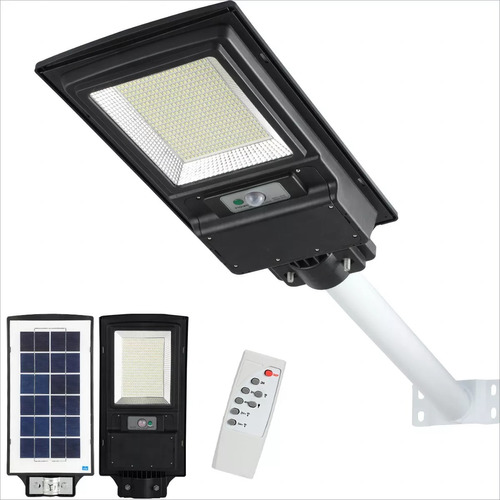 Lampara Led Solar Sensor + Exteriores Control Remoto 800w