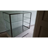  Vitrina Exhibidora Acero Inox Vidrio 90x48x98