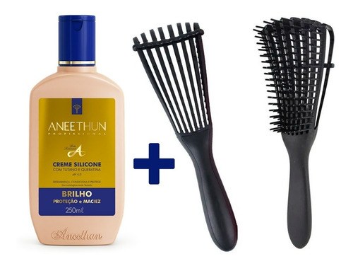 Creme De Silicone Aneethun + Pente Polvo