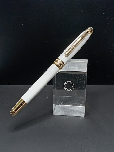 Pluma Fuente Mb Aniversario Dorada Gran Calidad C/estuche 