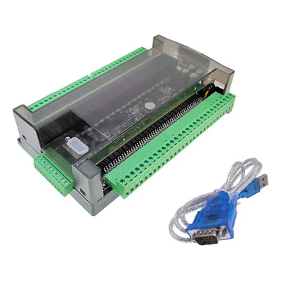 Plc Fx3u 48mr 6ad 2da Tipo Mitsubishi 24vcd Rs485 Cable | Envío gratis