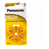 6 Pilhas Baterias Aparelho Auditivo Pr230/ Pr10 Panasonic