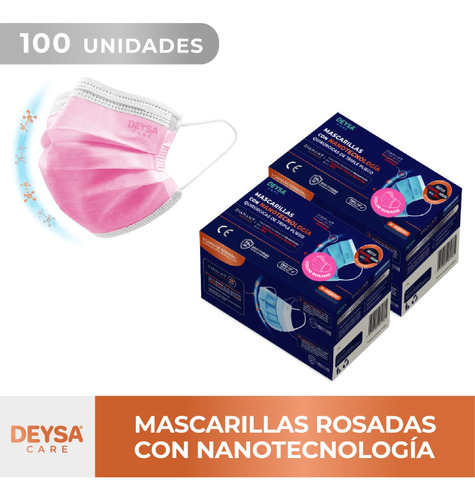 Mascarillas Tipo Il R Nanotecnología, 2 Cajas, 50 Un Colors