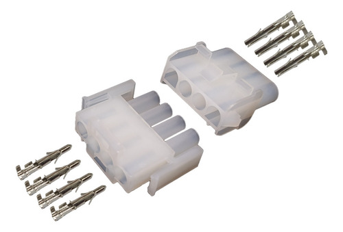 Conector Electrico 1x4p 6.3 Mm Awg 16-20 300v 15a (5 Juegos)