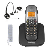 Kit Aparelho Telefone Sem Fio Ts 5120 Com Headset Intelbras