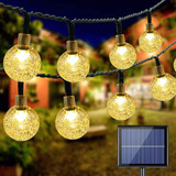 12m 100led Luzes De Corda De Energia Solar Da Série De Natal