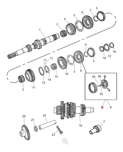 Sincronizador Caja 3 Y 4 Cambios Jeep Compass Journey Mopar  Foto 6