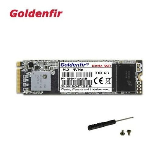 Disco Sólido Ssd Interno Goldenfir 128gb M.2 Nvme Pci-e Color Negro