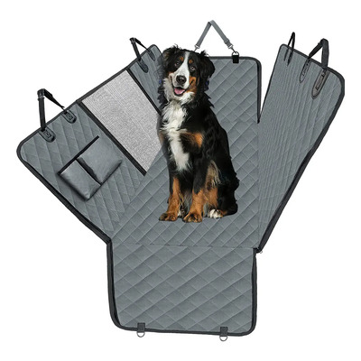 Azyaadixx Fundas Para Asientos De Coche Para Perros Mascotas Cubre De Asiento Auto Prueba De Arañazos Antideslizante Duradera Cubierta De Asiento Impermeables Para Perro De Coche Con Ventana De Malla