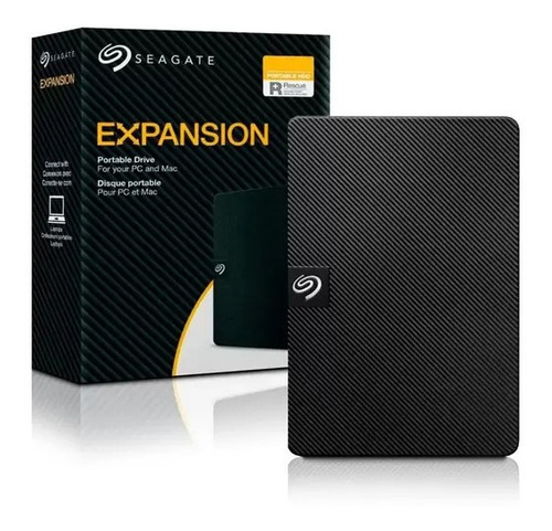 Hd Externo Portátil Seagate Expansion Portable 2tb Usb 3.0 Cor Preto