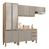 Cocina Modular Bossa Verace Color Habana/gris