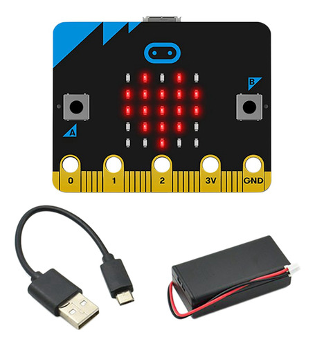 Placa De Desarrollo Micro:bit V1.5 Micro:bit Car Kit/qtruc,