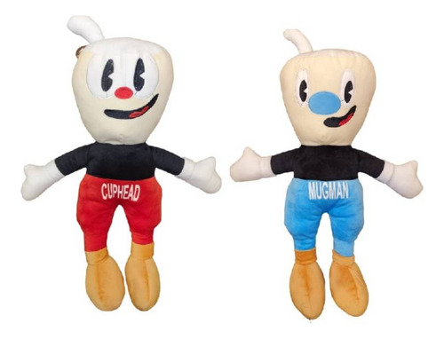 Peluches Cuphead Y Mugman De 25 Cm