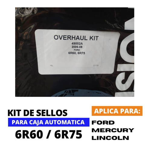 Kit De Sellos, Cajas 6r60/6r75, Ford Explorer, Expedition Foto 3