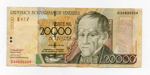 Venezuela 20.000 Bolivares 2004