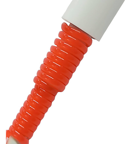 3x Protector Cable Espiral Colores Resorte Flexible Ajustabl