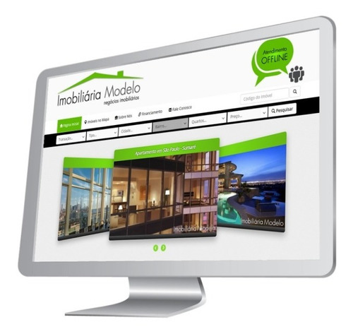 Script Php Imobiliaria Corretor Chat Adm Responsivo Verde