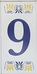 Numero Para Casa Azulejo - Kit Com 12 Azulejos