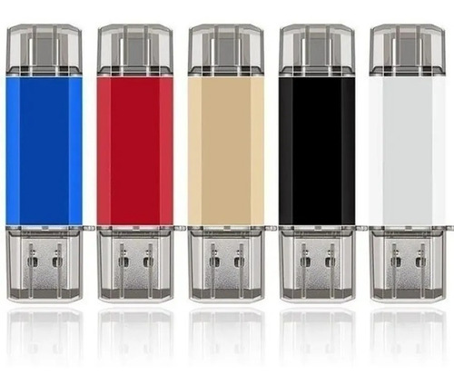 Pen Drive 64gb Automotivo + Celular 2 Em 1 Type-c + Micro-b