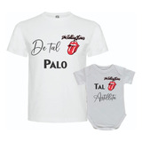 Remera Papá Con Body Bebé Regalo The Rolling Stone