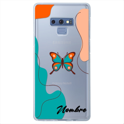 Funda Para Galaxy Mariposas Personalizada Con Tu Nombre