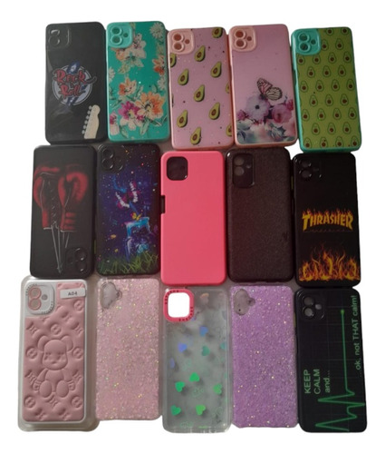 Funda Para Sam A04 Modelos Varios Puffer Diseños Brillos 