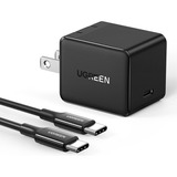 Ugreen 25w Cargador Usb C De Pared Con Cable Usb C 2m, Carga