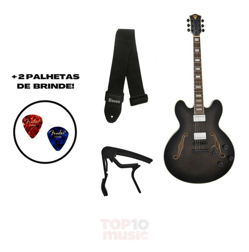 Kit Completo Guitarra Semi Acústica  Nf