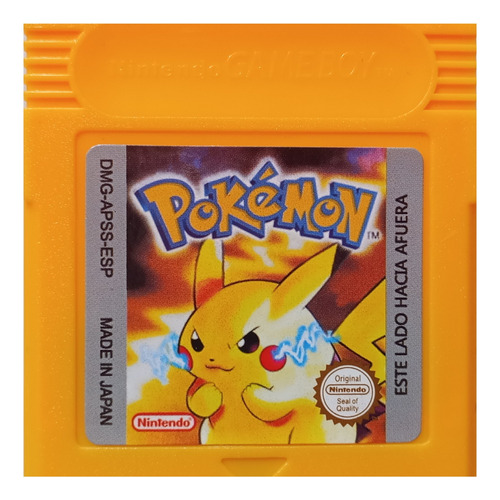 Pokemon Amarillo En Español Para Game Boy, Gb Advance. Repro