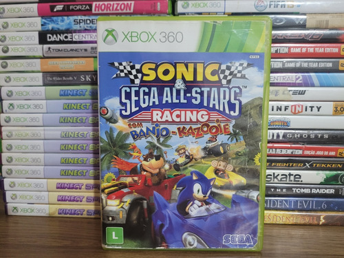 Sonic Sega All-stars Racing C/ Banjo - Kazooie Xbox 360 Leia