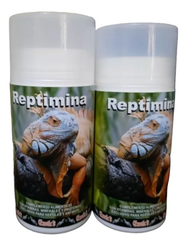 2 Reptiminas Complemento Multivitamínico Reptiles Iguanas 