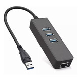 Hub Usb 3.0 Adaptador De Red Rj45 Ethernet Multipuertos Usb