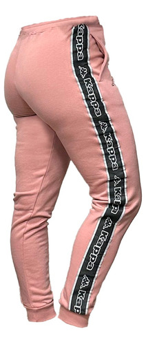 Pantalon De Gimnasia Kappa Logo Tape Lodz Rosa Mujer