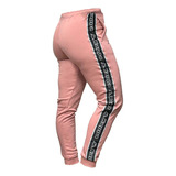 Pantalon De Gimnasia Kappa Logo Tape Lodz Rosa Mujer