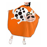 Cute Cow Cow Icon Game Paper Barber Cape,kids Salon Hairdres