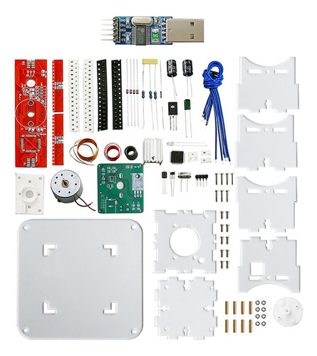 Display Led Diy Kit 51 Scm Spar De Soldagem Rotativa De Duas