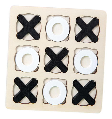 Juego De Mesa De Madera Tic Tac Toe Clásico Para Estilo C