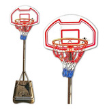 Tablero Basquet Jirafa + Aro + Red +base Movil Basket En3x