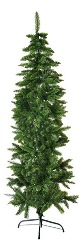 Rvore De Natal Coral Slim Verde 350 Galhos 150cm 1und