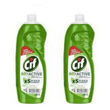 Detergente Cif Bio Active Lima En Botella 500 ml X 2 Unidade