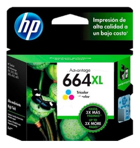 Cartucho Hp 664xl Color