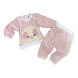 Conjunto Feminino Infantil Inverno - Bebê - Calça E Casaco