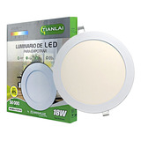 Plafon Led Luminaria Empotrado 18w 1400lm Moderno Interior