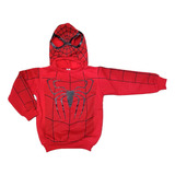 Buzo Con Capucha-mascara Infantil Spiderman Frizado-invierno