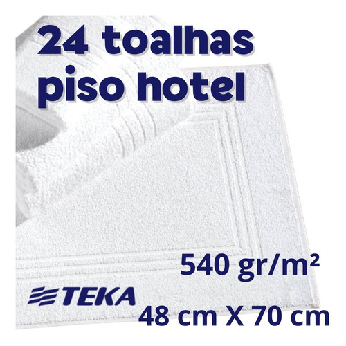 24 Toalhas Piso Tapete Teka Profiline Hotel Pousada Hospital