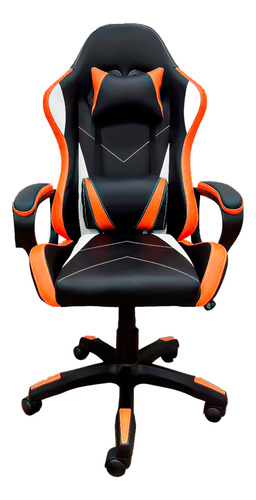 Cadeira Gamer P Jogos Qualidade Ajustavel Giratoria Laranja 