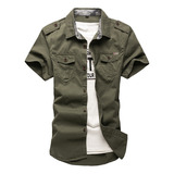 Outdoor Military Casual Workwear Short Sleeved Shirt