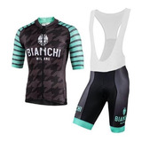 Uniforme Ciclismo Bianchi 20 Jersey Short Bib Bici Ruta Mtb