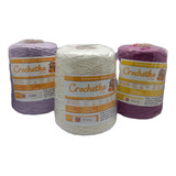 Barbante Crochétka 6 Fios 600g - Diversas Cores